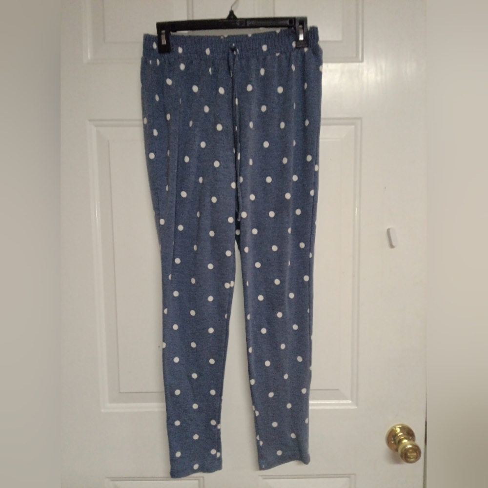 🦋Blue Polka Dot drawstring Joggers Size S